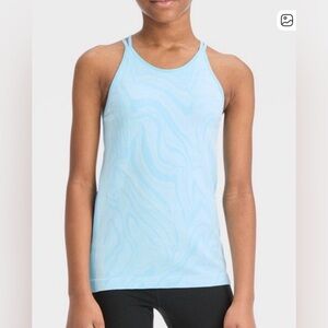 All in Motion Girls (kids) Crisscross Athletic Tank Blue Water Size XL (14)